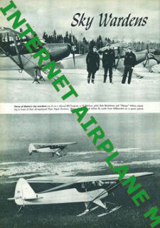 FLYING JAN 1948 STINSON VOYAGER / MOUNTAIN HELO BC CANADA / LUSCOMBE