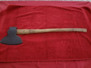 Antique Douglas Broad Axe w Hunt 8 5x10 Forged Blade $200 00