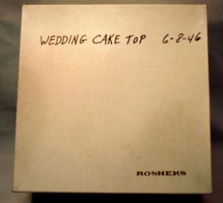 Vintage Dove Wedding Cake Topper 1946 Rosheks Dubuque
