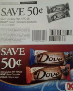 FREE 10 50 off Any Two Dove Chocolate Candy Bars Products Coupons