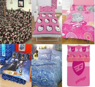 Boys or Girls Double Bed Size Duvet Cover Set Quilt Cover Set Many