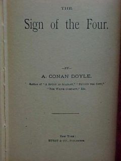 Set 4 A Conan Doyle HC Mystery Bks Beyond City Sign of Four Micah