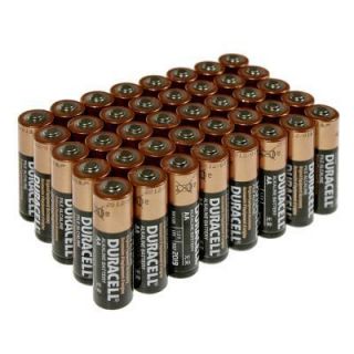 40 Duracell AA Batteries Copper Top Alkaline Long Lasting Exp. 2015