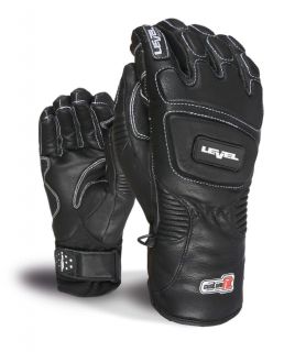 LEVEL Demo Pro   Leather THINSULATE   Ski Gloves   Black   12/13