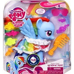  My Little Pony Fashion Ponies   Rainbow Dash Dress Up Pretend Toy Game