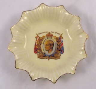 King Edward VIII Coronation Dish with Date May 12 1937