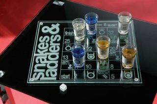 description snakes and ladders adult drinking shot game brand new