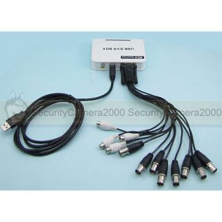 8CH Video 4CH Audio Realtime USB DVR CCTV Security Recoder Win7 64bit