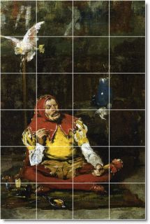 the kings jester by william chase 36x24 inch ceramic tile mural using
