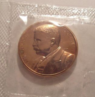 President Theodore Roosevelt Mint Bronze Medallion Token