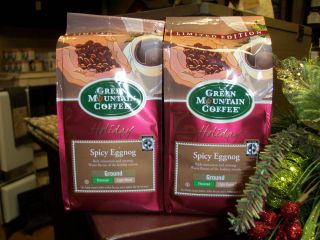 Green Mountain Spicy Eggnog Coffee Two 10 oz Bags