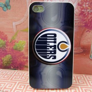  iPhone 4 4S 4G Rubber Silicone Skin Case Cover Edmonton Oilers #A