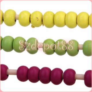 Large Wooden Bead Abacus Educational Childrens Toy