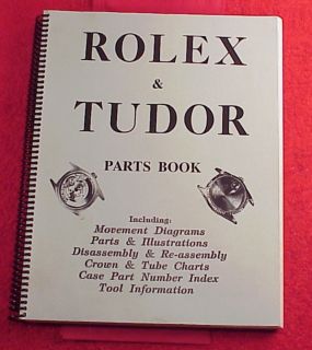 Vintage Roy Ehrhardt Rolex Tudor Parts Manual 252 pages black white