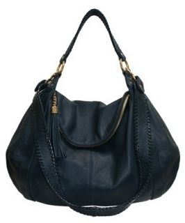 ONNA EHRLICH Rachel Hobo Navy Italian Leather w/Tassel Retail $650 NWT