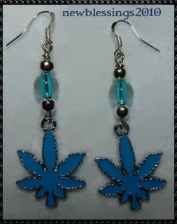 Blueberry Bud Earrings Hypoallergenic Weed Cannabis Marijuana Gaunga