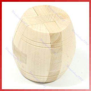 Wooden Lock Educational Puzzle Assembly Bucket Gifts
