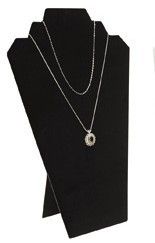 Padded Necklace Chain Bust Display Pad Easel 60 1 Black
