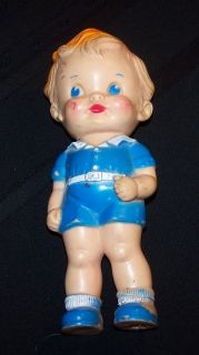 Vintage Sun Rubber Co Ruth E Newton Boy in Blue Doll