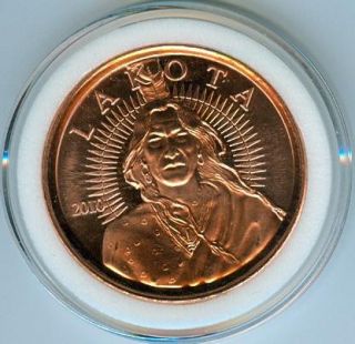 LAKOTA Nation Large 2 Unit Copper Coin Uncirculated