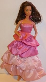 Vintage 1983 Barbie Doll Sweet Rose PJ Wearing Dress Gown Steffie Face