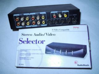 RADIO SHACK STEREO AUDIO VIDEO SELECTOR S VIDEO COMPATIBLE 15 1976