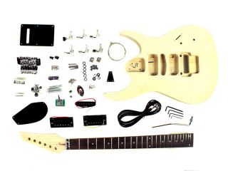  Metal Style Unfinished Electric Guitar Kit DIY Project TEG 074   New