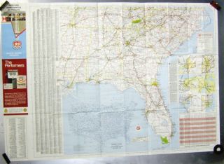 1971 Phillips 66 Eastern United States Road Map