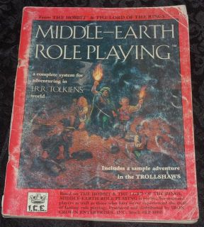 RARE Vintage J R R Tolkien Middle Earth Role Playing D D D20 RPG Ad D