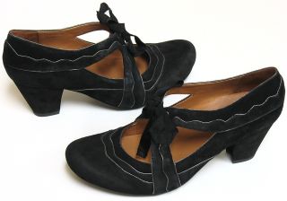 Earthies Sarenza Mary Jane Pumps Shoes Womens 8 Black Open Box Return