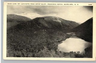 Old PostcardEcho Lake & Mt Lafayette From Artist BluffNew