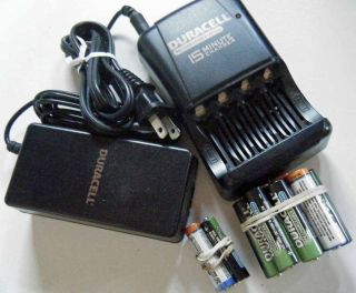 Duracell AA and AAA 15 Minute Battery Charger with 14 batteries