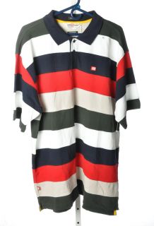 NWT ECKO UNLTD. Striped Seven Deuce Polo Shirt XL