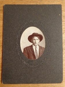 1910 Young Man East Jordan Michigan Mich MI Cabinet Card Photo