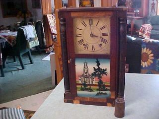 Old Antique 1841 Elbridge G. Atkins Extra Clock For Parts Or