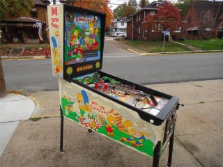  CLEARANCE 1990 DATA EAST THE SIMPSONS PINBALL MACHINE PITTSBURGH, PA