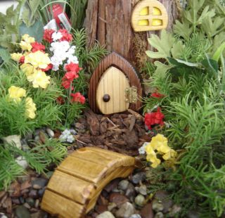 Miniature Garden Fairy, Gnome, Hobbit, Elf, Troll Door. Open Wee door