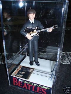 NEW Ed Sullivan Beatle George in case figure/figurine/doll KISS LED