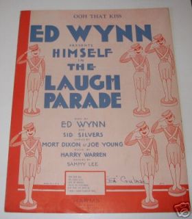 1931 SHEET MUSIC   OOH THAT KISS   ED WYNN LAUGH PARADE