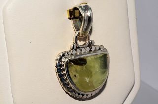 00ct Natural Green Tourmaline Solitaire Pendant WOW