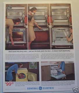1964 General Electric Kitchen Appliances Ad Art