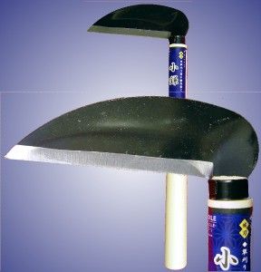 Japanese Garden Angled Edge Blade Large Sickle Tool 21A