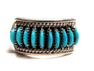 Edith Tsabetsaye Turquoise Needlepoint Ring Collectors