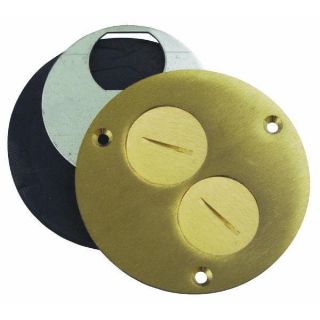 Brass Floor Box Outlet Cover by Thomas Betts P60DU
