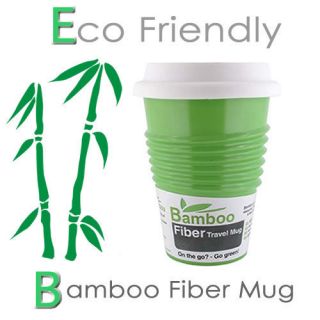 Eco Friendly 100 Biodegradable Green Bamboo Fiber Mug Coffee Tea