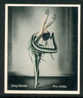 Anny Gerzer Prima Ballerina Munich State Opera Vintage Cigarette Card