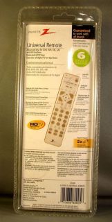 Zenith ZC 600 TV VCR 6 Device Learning Universal Remote