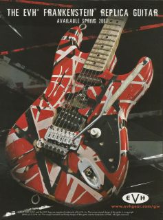Eddie Van Halen EVH Frankenstein Replica Guitar Promo Ad