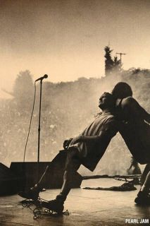 Pearl Jam Eddie Vedder on Stage Poster 24 x 36