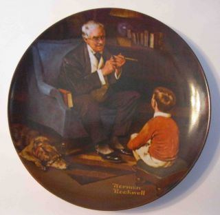   Rockwell collector plate The Tycoon by Edwin M Knowles Plate AH703